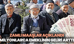 Zamlı maaşlar açıklandı: Milyonlarca emeklinin geliri arttı