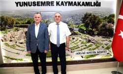 Başkan Balaban Yunusemre’nin yeni kaymakamıyla buluştu