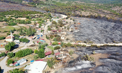 Manisa Saruhanlı’nın iki mahallesinde orman yangını