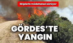 Manisa Gördes’te yangın: Ekiplerin müdahalesi sürüyor