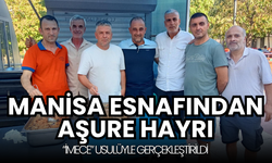 Manisa'da farklı bir aşure hayrı: "İmece" usulüyle yapıldı