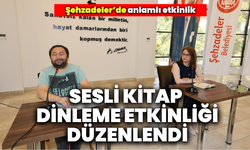 Şehzadeler’de Dünya Sesli Kitap Günü’nde anlamlı etkinlik