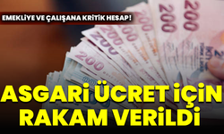 Asgari ücret için rakam verildi! Emekliye ve çalışana kritik hesap