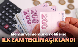 Memur ve memur emeklisine ilk zam teklifi açıklandı