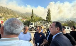 Başkan Dutlulu yangın alanında incelemelerde bulundu