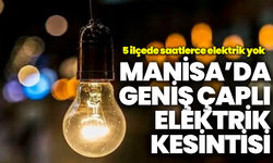 Manisa’da geniş çaplı elektrik kesintisi: Saatlerce elektrik yok!