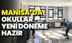 Manisa’da okullar yeni döneme hazır: Yükümlüler görev aldı