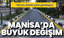 Manisa'da büyük değişim: 750 ton asfaltla yollar güzelleşiyor
