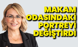Yasemin Fazlaca'dan dikkat çeken hamle: Makam odasına portresini astı!