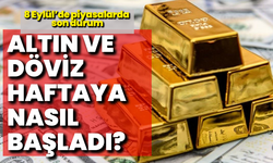 8 Eylül’de altın ve döviz piyasalarında son durum