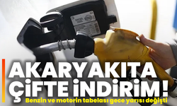 Akaryakıta çifte indirim! Benzin ve motorin tabelası gece yarısı değişti