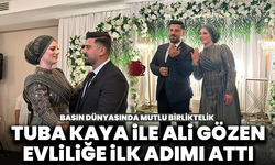 Basın dünyasında mutlu birliktelik: Tuba Kaya ile Ali Gözen evliliğe ilk adımı attı