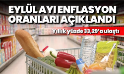 TÜİK Eylül ayı enflasyon oranlarını açıkladı: Yıllık yüzde 33,29’a ulaştı