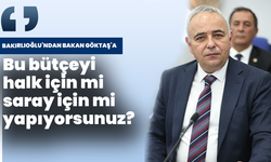 Bakırlıoğlu’ndan Bakan Göktaş’a: “Bu bütçeyi halk için mi, saray için mi yapıyorsunuz?”