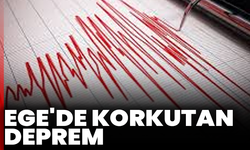 Ege'de korkutan deprem: 4,9