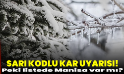 Sarı kodlu kar uyarısı verildi! Peki listede Manisa var mı?