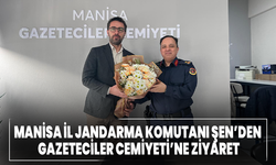 Manisa İl Jandarma Komutanı Şen’den Gazeteciler Cemiyeti’ne Ziyaret