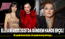 Bir yanda Demet Akalın, bir yanda Serenay Sarıkaya... Elle Awards 2026'da gündem Hande Erçel!