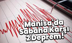 Manisa'da Sabaha Karşı 2 Deprem!