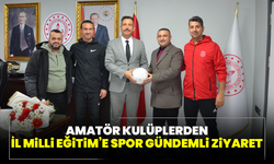 Amatör kulüplerden İl Milli Eğitim’e spor gündemli ziyaret