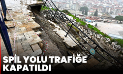 Spil yolu trafiğe kapatıldı