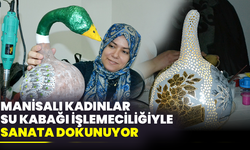 Manisalı kadınlar su kabağı işlemeciliğiyle sanata dokunuyor