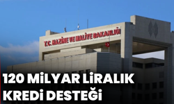 Hazine’den 120 milyar liralık kredi desteği