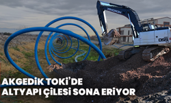 Akgedik TOKİ’de Altyapı Çilesi Sona Eriyor