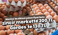 Manisa’da dikkat çeken fiyat farkı: zincir markette 200 TL, Gördes’te 130 TL