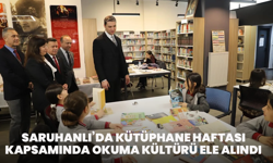 Saruhanlı’da Kütüphane Haftası kapsamında okuma kültürü ele alındı