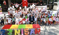 Başkan Şimşek’ten Miniklere 23 Nisan Ziyareti
