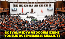 Sosyal medya ve doğum iznine yönelik düzenlemeler Meclis'te
