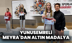 Yunusemreli Meyra'dan Altın Madalya