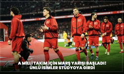 A Milli Takım için marş yarışı başladı! Ünlü isimler stüdyoya girdi