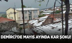 Demirci'de Mayıs Ayında Kar Şoku!