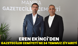 Eren Ekinci'den Gazeteciler Cemiyeti'ne 24 Temmuz Ziyareti