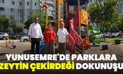 Yunusemre'de Parklara Çevreci Dokunuş: Zeytin Çekirdeğinden Oyun Zemini