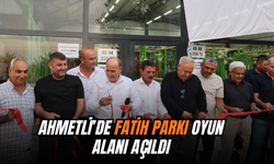 Ahmetli’de Fatih Parkı Oyun Alanı Coşkuyla Açıldı