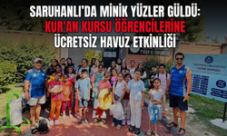 Kur’an Kursu Öğrencilerine Yaz Sürprizi: Saruhanlı’da Minikler Havuzda Serinledi!