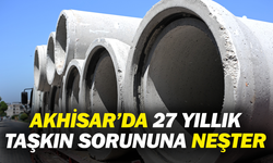 Akhisar’da 27 yıllık taşkın sorununa neşter