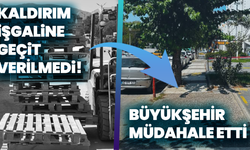 Kaldırım işgaline geçit verilmedi! Büyükşehir müdahale etti