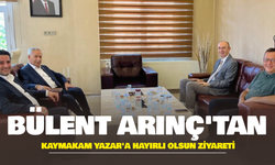 Bülent Arınç'tan Şehzadeler Kaymakamı Günhan Yazar'a Hayırlı Olsun Ziyareti
