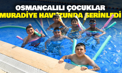 Osmancalılı Çocuklar Muradiye Havuzunda Serinledi
