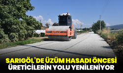 Sarıgöl’de Üzüm Hasadı Öncesi Üreticilerin Yolu Yenileniyor