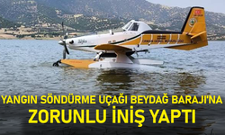 Yangın Söndürme Uçağı Beydağ Barajı'na Zorunlu İniş Yaptı
