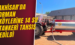 Akhisar'da orman köylerine 14 su tankeri tahsis edildi