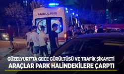 Güzelyurt’ta gece gürültüsü ve trafik şikayeti: Araçlar park halindekilere çarptı