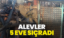 Akhisar’da alevler 5 eve sıçradı