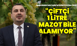 Başevirgen’den TARİŞ’in üzüm fiyatına tepki: “Çiftçi 1 litre mazot bile alamıyor”