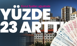 Konut fiyatları ağustosta yüzde 23 arttı